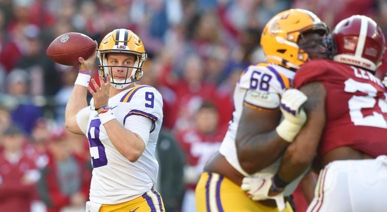 Joe Burrow LSU Alabama