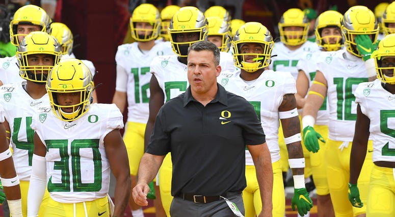 Oregon Coach Mario Cristobal