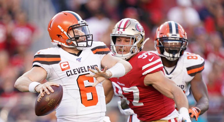 Nick Bosa Baker Mayfield