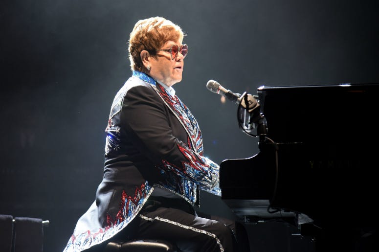 Elton John performs during his 'Farewell Yellow Brick Road tour' Elton John performs during his 'Farewell Yellow Brick Road tour'