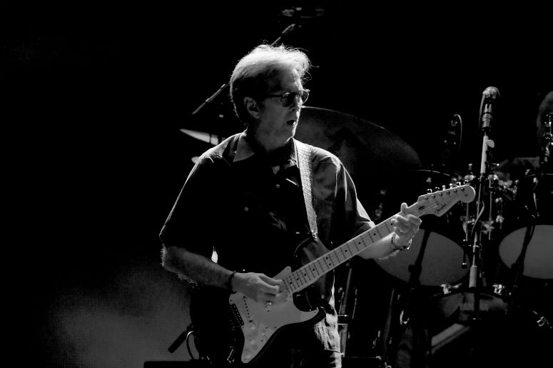 Musician Eric Clapton performs at The Forum on September 18, 2017 Musician Eric Clapton performs at The Forum on September 18, 2017