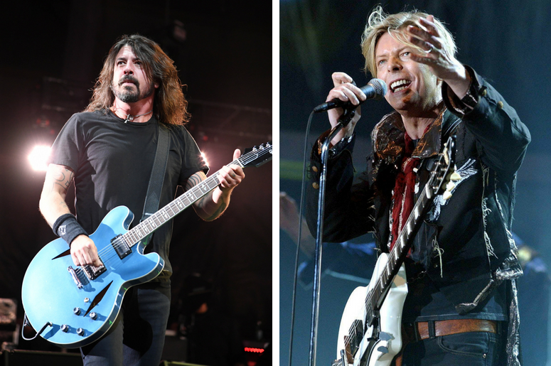 Dave Grohl and David Bowie Dave Grohl and David Bowie