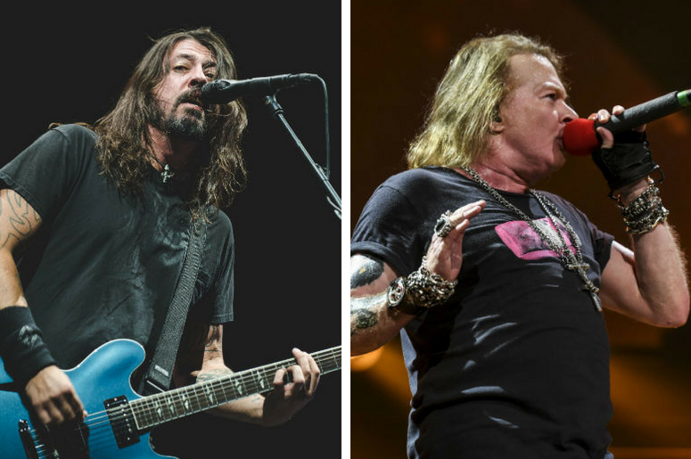 Dave Grohl and Axl Rose Dave Grohl and Axl Rose