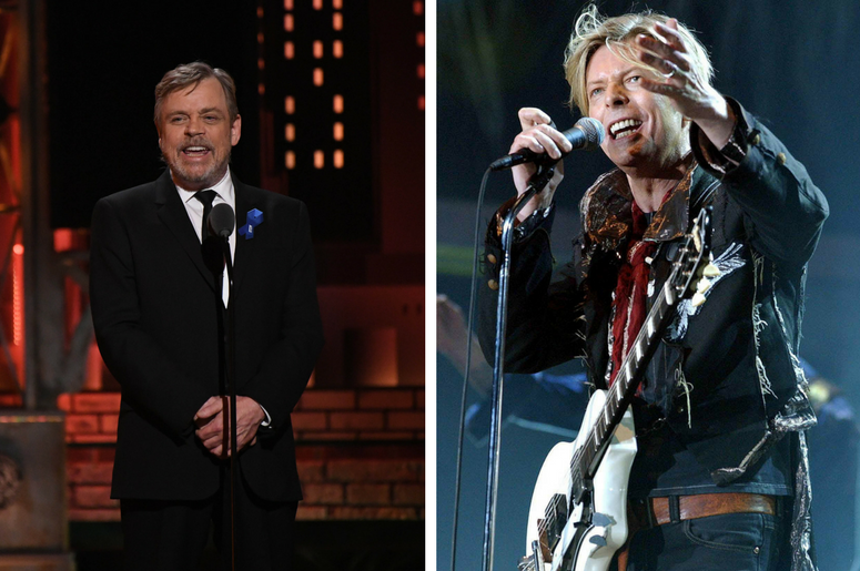 Mark Hamill and David Bowie Mark Hamill and David Bowie