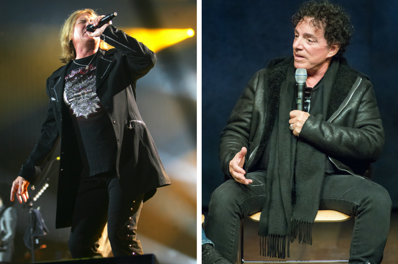 Neil Schon of Journey and Joe Elliott of Def Leppard Neil Schon of Journey and Joe Elliott of Def Leppard