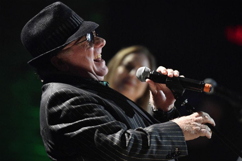Van Morrison performs after accepting the Lifetime Achievement Award, Songwriting during the Americana Music Honors & Awards at the Ryman Auditorium. Van Morrison performs after accepting the Lifetime Achievement Award, Songwriting during the Americana Music Honors & Awards at the Ryman Auditorium.