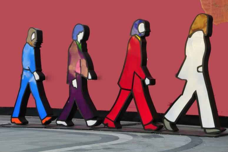 The Beatles cutout The Beatles cutout
