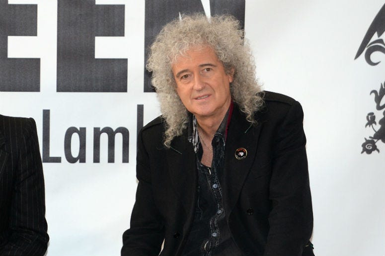 Roger Taylor, Adam Lambert and Brian May talk to members of the media during Queen (Brian May and Roger Taylor) + Adam Lambert North American tour announcement at Madison Square Garden in New York, NY, on March 6, 2014 Roger Taylor, Adam Lambert and Brian May talk to members of the media during Queen (Brian May and Roger Taylor) + Adam Lambert North American tour announcement at Madison Square Garden in New York, NY, on March 6, 2014