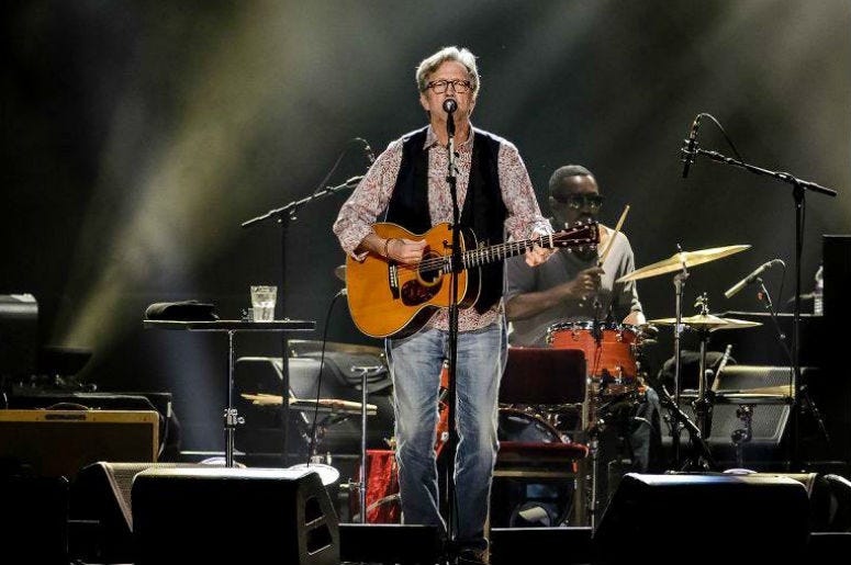 Eric Clapton performs live Eric Clapton performs live