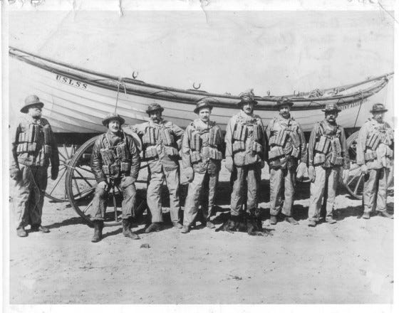 Joshua James and crewmembers of the US Life Saving Service Joshua James and crewmembers of the US Life Saving Service