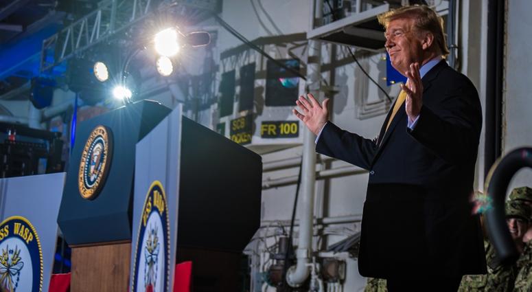 Donald Trump speaks at July 4th celebration. Donald Trump speaks at July 4th celebration.