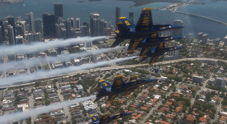 Blue Angels America Strong Flyover