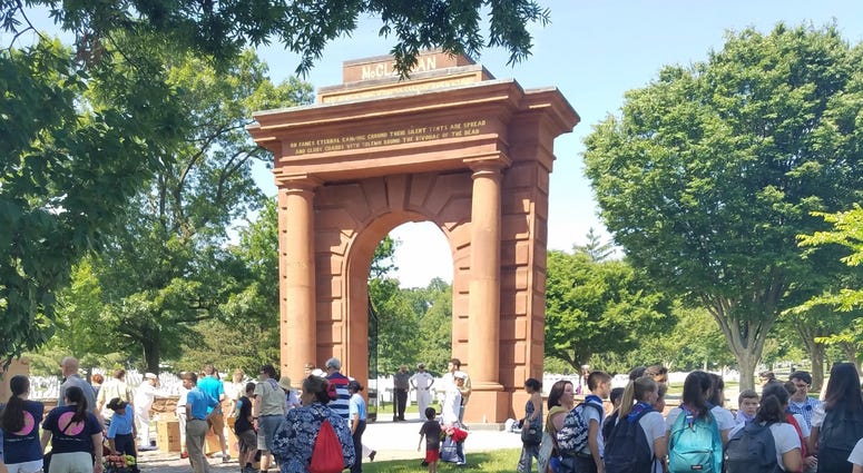 The Memorial Day Flower Foundation brings blooms to Arlington National Cemetery graves. MemorialDayFlowers