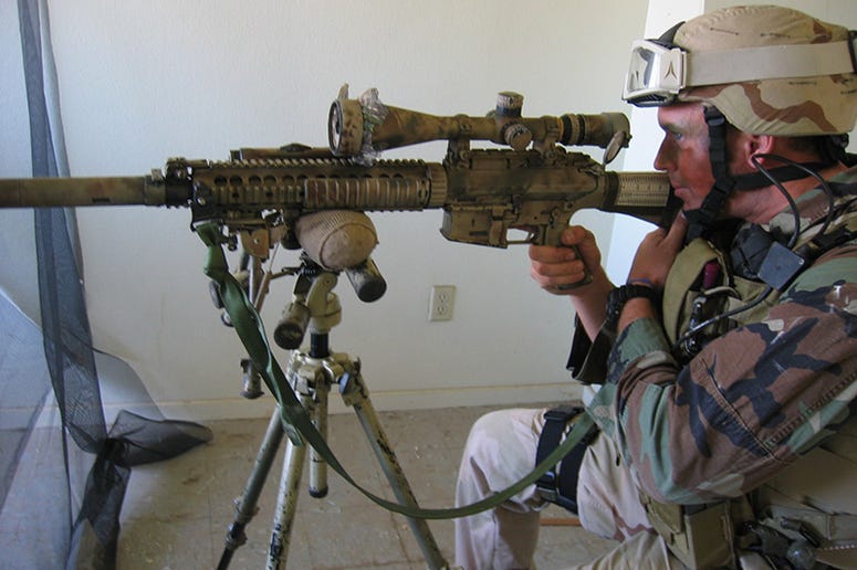 Navy SEAL Matthew Axelson during sniper training. NavySEALMatthewAxelson