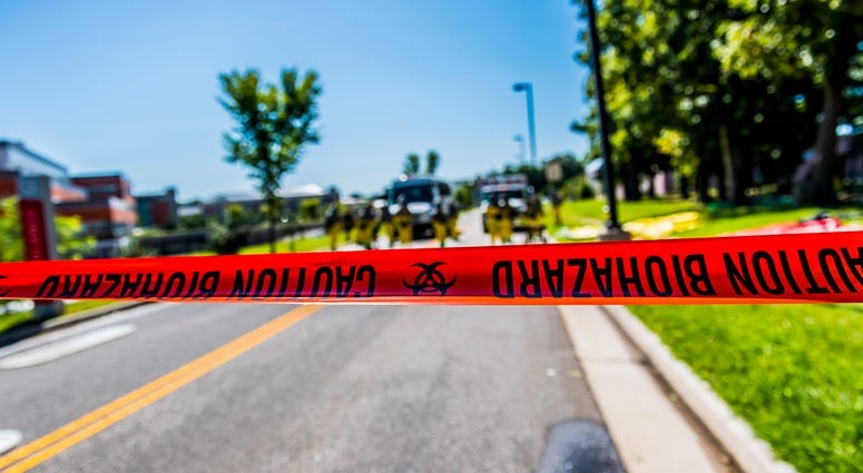 Fort Belvoir hazmat exercise. Fort Belvoir hazmat exercise.