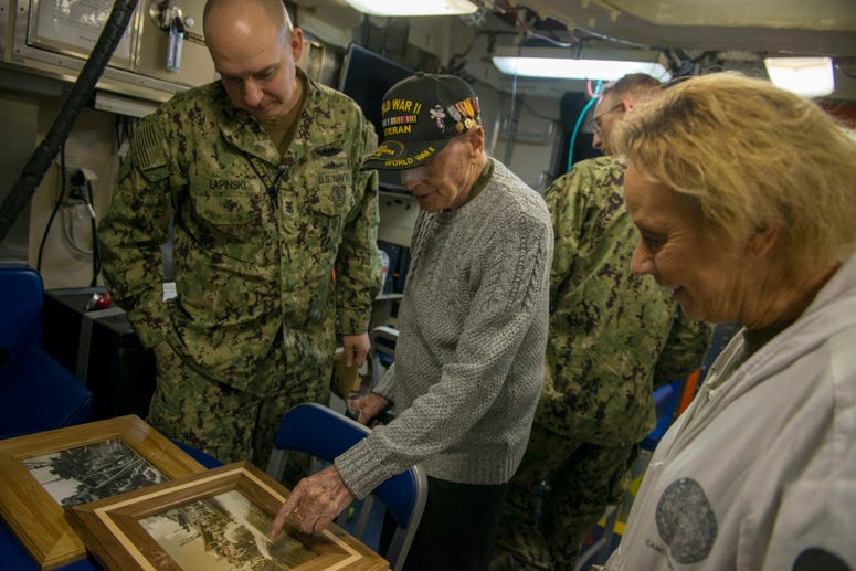 World War II Veteran Visits USS Pennsylvania