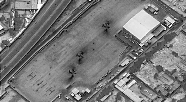 U.S. Marine Corps MV-22 Ospreys drop off Special Purpose Marine Air-Ground Task Force-Crisis Response-Central Command (SPMAGTF-CR-CC) 19.2 Marines at the U.S. Embassy in Baghdad, Iraq, Dec. 31, 2019. U.S. Marine Corps MV-22 Ospreys drop off Special Purpose Marine Air-Ground Task Force-Crisis Response-Central Command (SPMAGTF-CR-CC) 19.2 Marines at the U.S. Embassy in Baghdad, Iraq, Dec. 31, 2019.