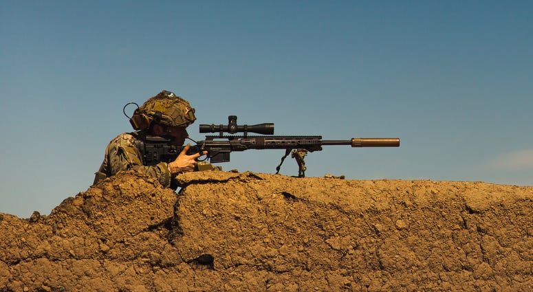 A U.S. special operations forces member conducts combat operations in support of Operation Resolute Support (RS) in Southeast Afghanistan