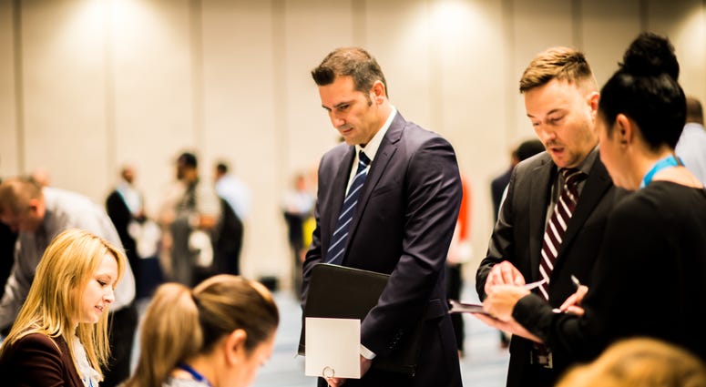 The Air Force Civilian Service, in support of the United States Space Force, hosts a hiring fair event at the Los Angeles Airport Marriott to fill many existing job openings in the Los Angeles Air Force base. The Air Force Civilian Service, in support of the United States Space Force, hosts a hiring fair event at the Los Angeles Airport Marriott to fill many existing job openings in the Los Angeles Air Force base.