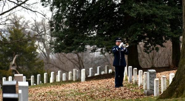 Bugler at Arlington National Cemetery