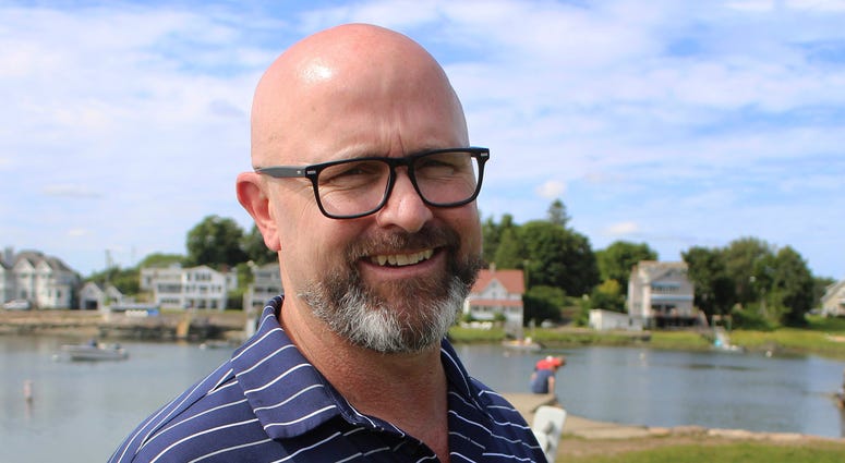U.S. Navy SEAL James Hatch poses for a photo near his home in Branford, Conn. The 52-year-old, who was seriously injured during a mission to find U.S. Army Sgt. Bowe Bergdahl in Afghanistan, is starting his freshman year at Yale University. Hatch