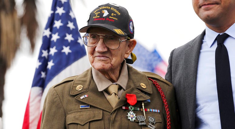 U.S. Army Pvt. Henry L. Ochsner is awarded the National Order of the Legion of Honor
