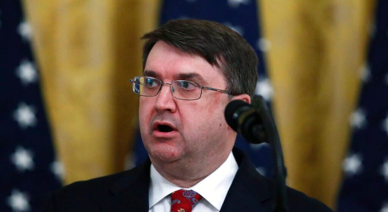 Veterans Affairs Secretary Robert Wilkie speaks about protecting seniors