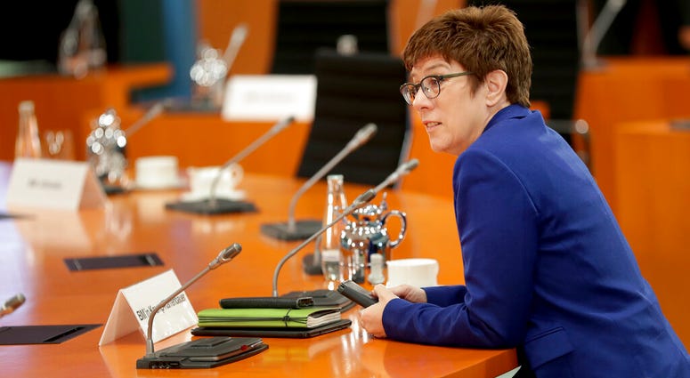 German Defence Minister Annegret Kramp-Karrenbauer