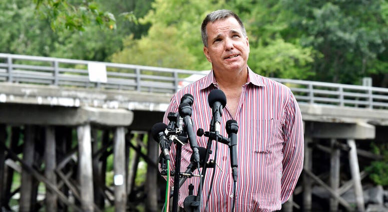 Joe Desiato, whose son U.S. Marine Lance Cpl. Travis Desiato was killed in 2004, speaks to reporters Thursday, Sept. 10