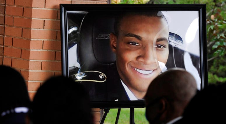 A photograph of Army veteran Damian Daniels