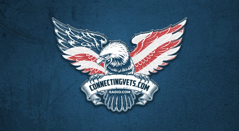 Connecting Vets logo with RADIO.COM inclusion. Connecting Vets logo with RADIO.COM inclusion.