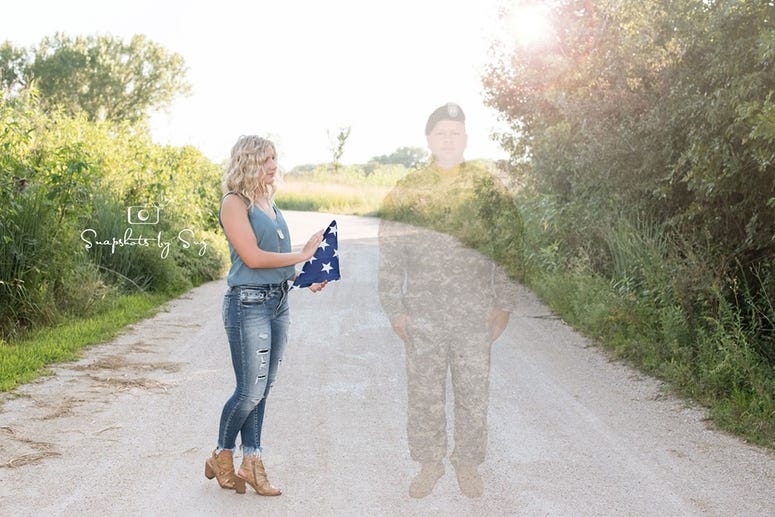 Julia Yllescas and her dad, Capt. Robert Yllescas, who died in 2008. Dadphotos