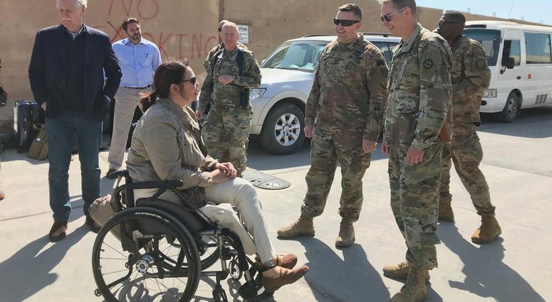 Sen. Duckworth visits Iraq for the first time since being shot down in 2004 Sen. Duckworth visits Iraq for the first time since being shot down in 2004