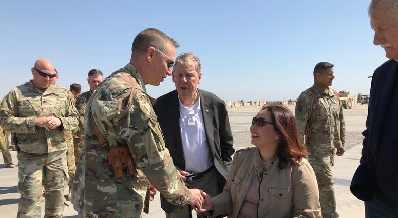 Sen. Duckworth visits Iraq for the first time since being shot down in 2004 Sen. Duckworth visits Iraq for the first time since being shot down in 2004