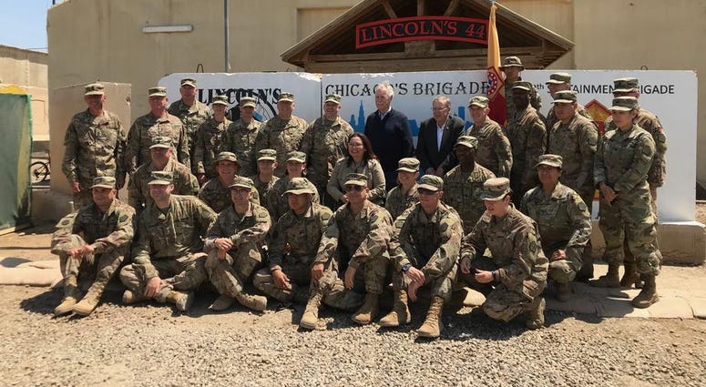 Sen. Duckworth visits Iraq for the first time since being shot down in 2004