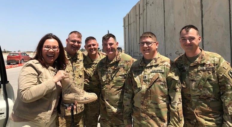Sen. Duckworth visits Iraq for the first time since being shot down in 2004 Sen. Duckworth visits Iraq for the first time since being shot down in 2004