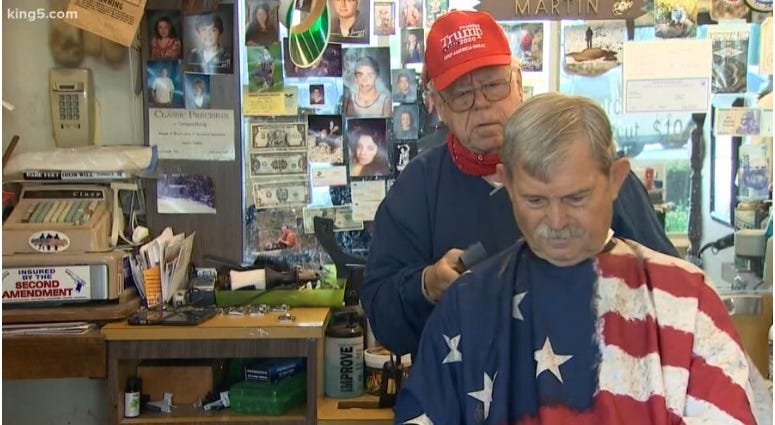 Bob Martin owner of The Stag barbershop refuses to close during coronavirus pandemic Bob Martin owner of The Stag barbershop refuses to close during coronavirus pandemic