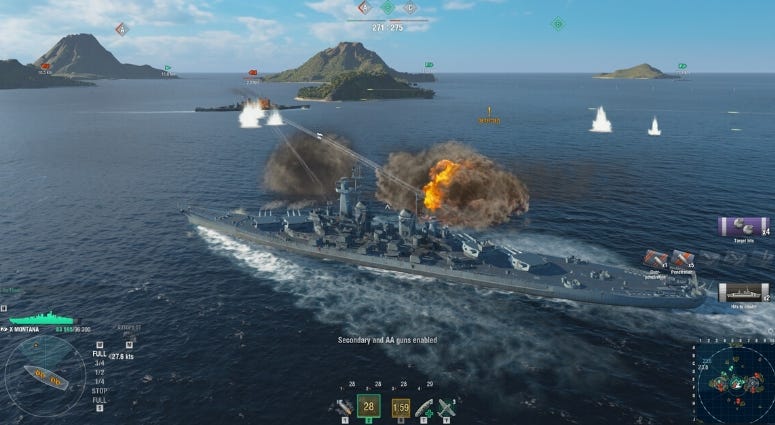 Vivid images are part of the gameplay experience in World of Warships Vivid images are part of the gameplay experience in World of Warships