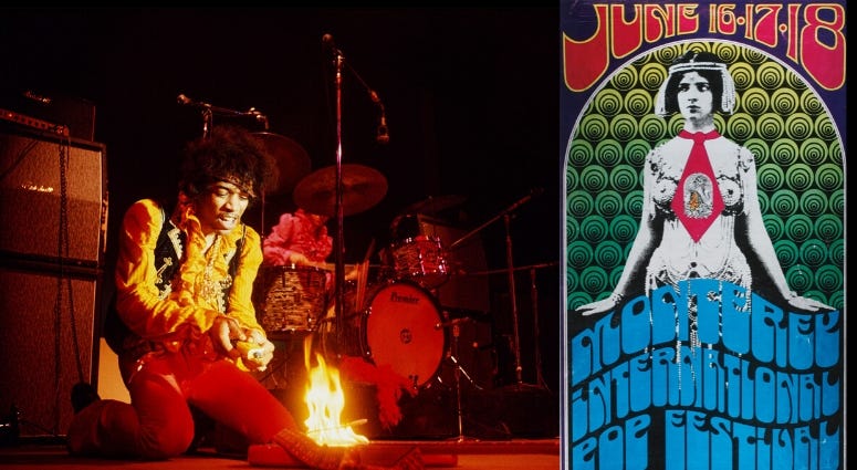 Army veteran Jimi Hendrix at Monetery Pop Festival June 18 '67 Army veteran Jimi Hendrix at Monetery Pop Festival June 18 '67