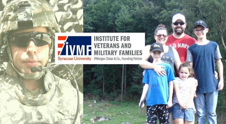 Army veteran Brian Collins from The Institute for Veterans and Military Families talks about how he found a career through IVMFs “Onward to Opportunity” veteran transition training program. Army veteran Brian Collins from The Institute for Veterans and Military Families talks about how he found a career through IVMFs “Onward to Opportunity” veteran transition training program.