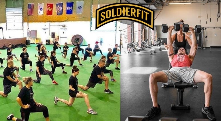 Inside a SoldierFit gym Inside a SoldierFit gym