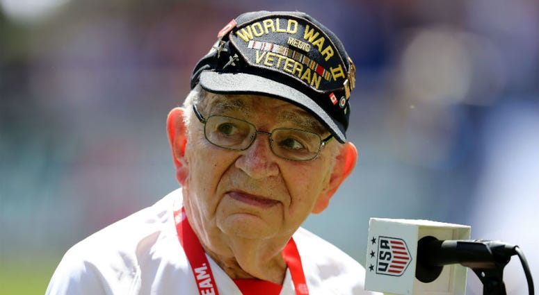 U.S. Women's soccer team inspired by WWII vet Pete DuPre. USWNT inspired to FIFA World Cup win by a 96-year-old WWII veteran.