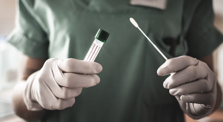 Swab test for COVID-19
