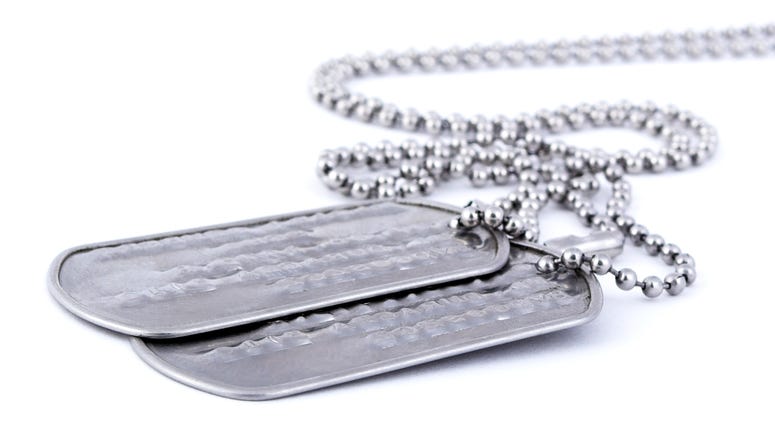 stock photo - dog tags