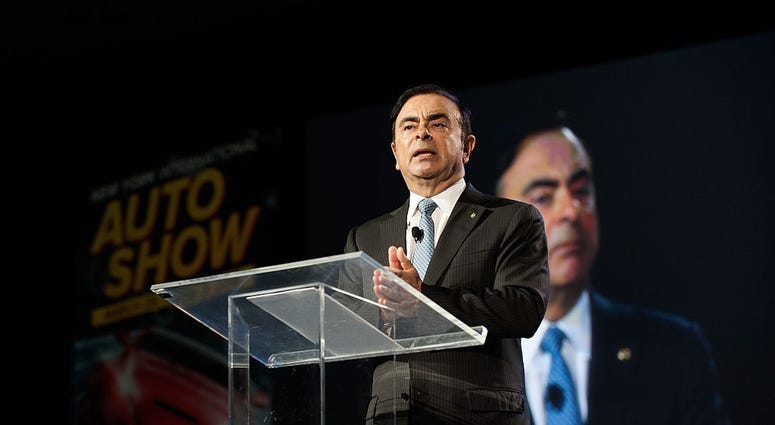 Nissan CEO Carlos Ghosn speaks during the beginning of the New York International Auto Show's press day at the Javits Center on March 23, 2016 in New York, NY. Nissan CEO Carlos Ghosn speaks during the beginning of the New York International Auto Show's press day at the Javits Center on March 23, 2016 in New York, NY.