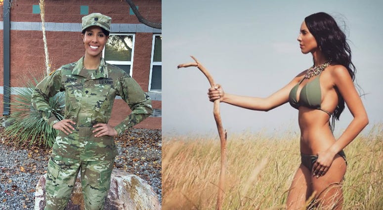 Patti Gomez served in the National Guard from 2015-2018 and is the current Mrs. New York