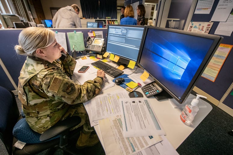 W.Va. guard assist with COVID-19 Hotline W.Va. guard assist with COVID-19 Hotline