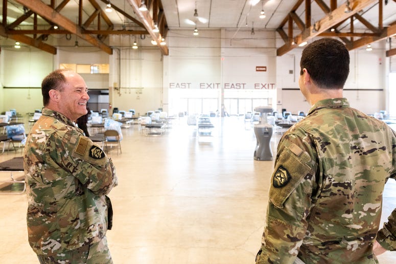 Oregon National Guard sets up Oregon Medical Station Oregon National Guard sets up Oregon Medical Station