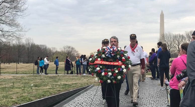 Wreath laying at The Wall