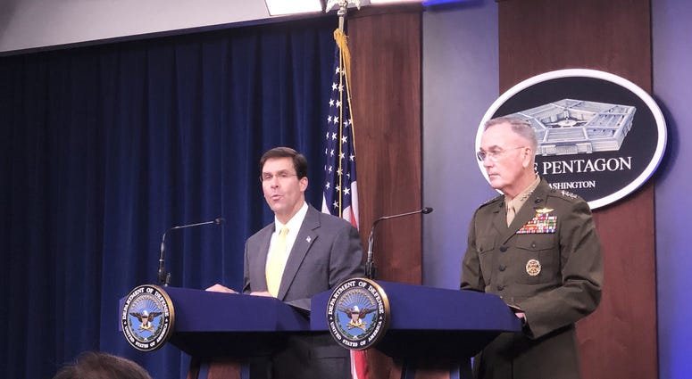Defense Secretary Esper, Joint Chief of Staffs Dunford